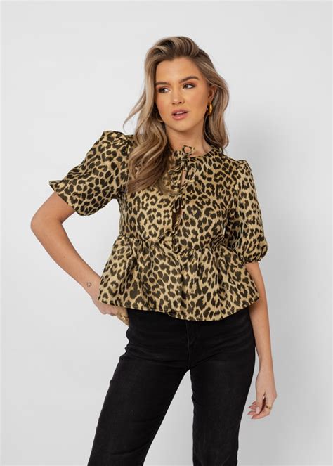 Celine top leopard 